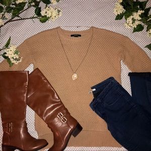Camel Knit-Sweater